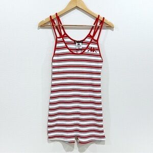 ZARA X Kappa Romper Ribbed Striped